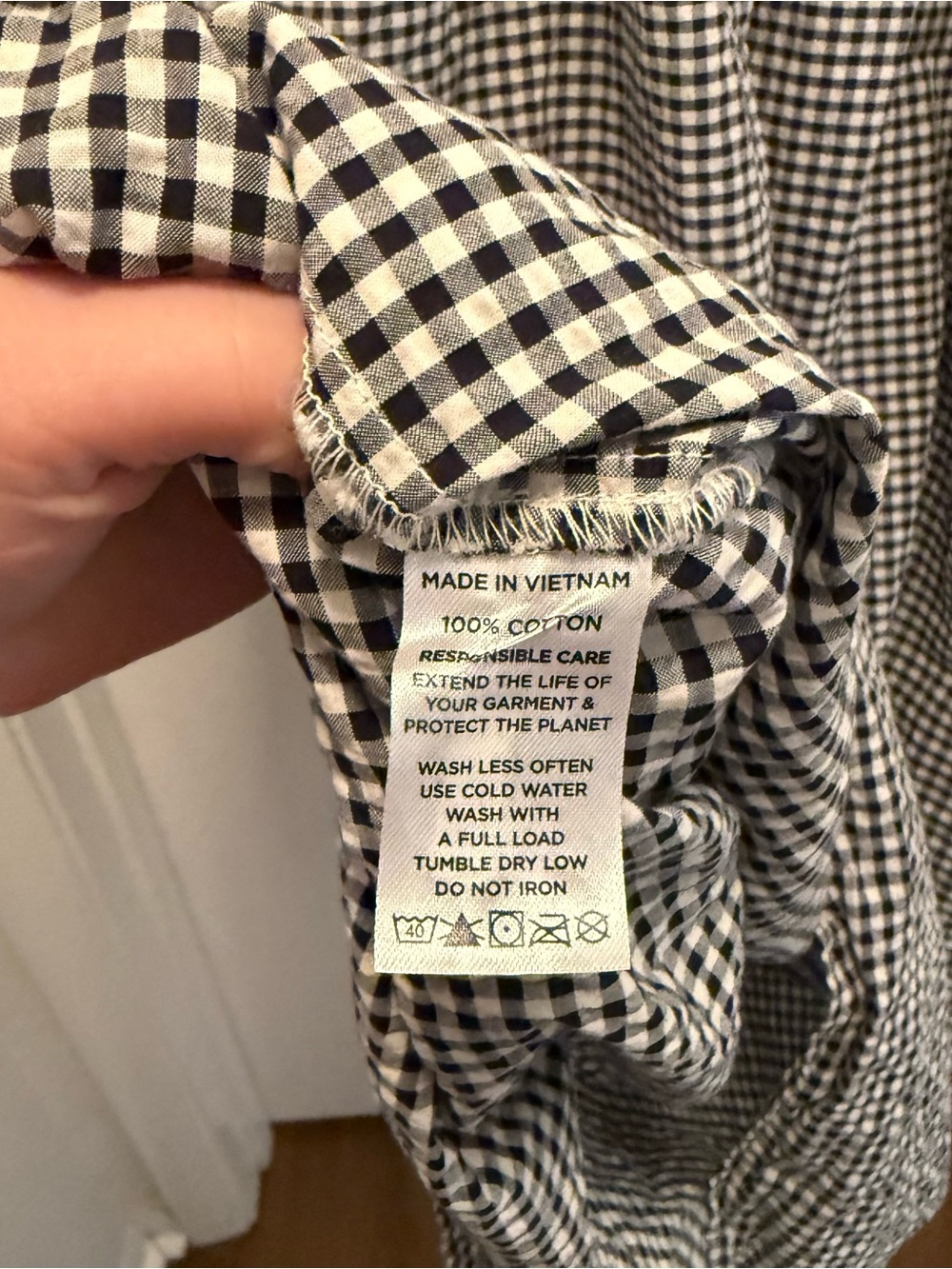 Hill House Home The Larissa Nap Dress in Black/Sand Gingham | Small | SOLD OUT - Picture 14 of 15